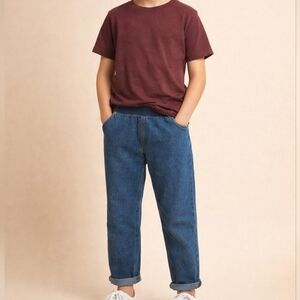 🚗 SALE! 5/$50 Boys Medium (10-12) stretch waist SUPER STRETCH rolled jeggings